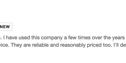 Screenshot of a 5-star Google review for Man and Van Harrow from customer Loretta Odozi.
